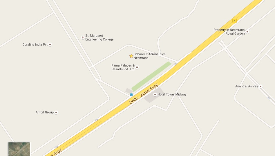 LOCATION MAP FOR SCHOOL OF AERONAUTICS